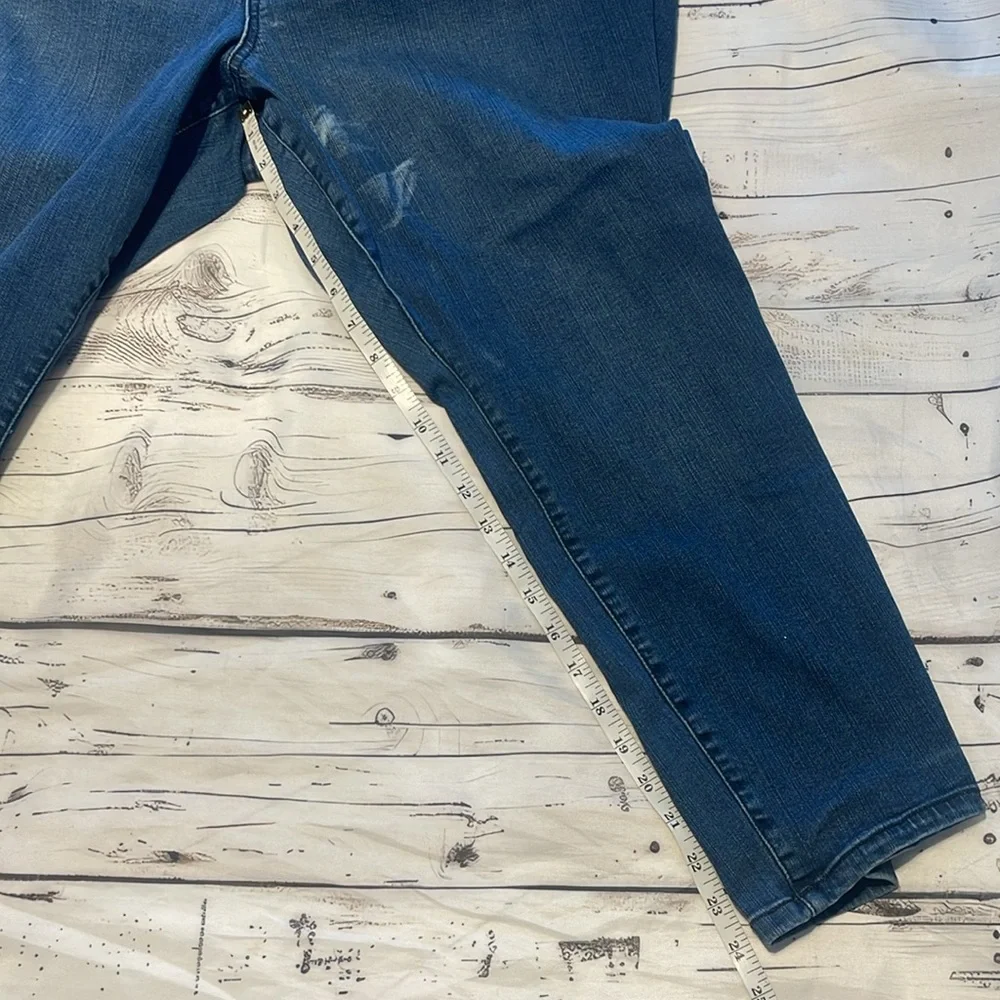 Torrid Blue Denim Jeans Perfect Skinny Ankle Premium Stretch Size 26R Preowned